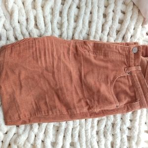 Burnt Orange Corduroy Mom Jeans - Pull & Bear Denim Collection